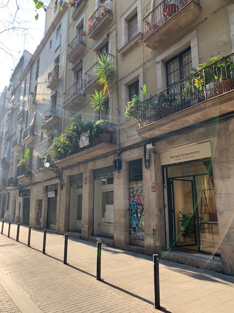 The entrance of the Louis Vuitton store on Barcelona's Passeig de