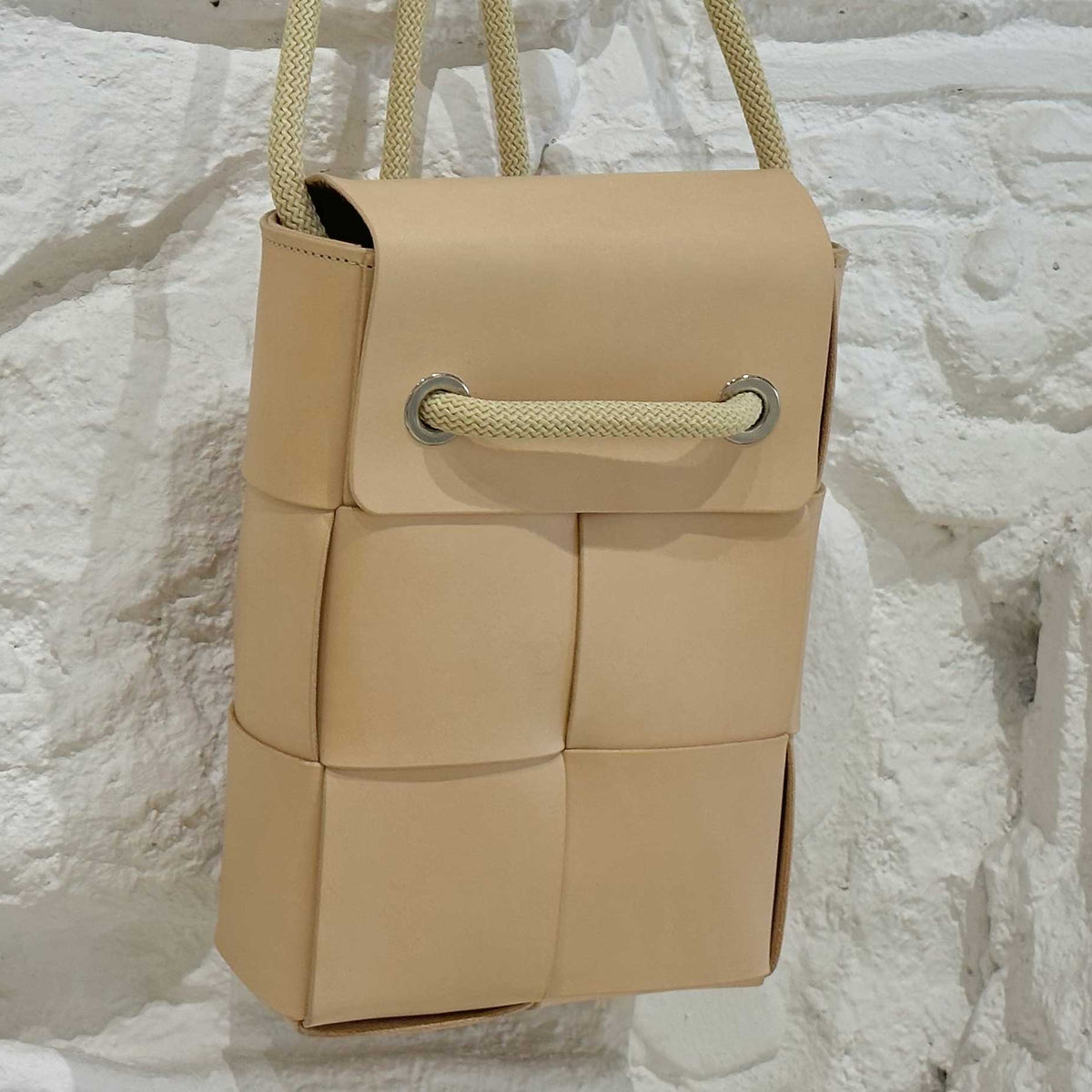 TOGO Handmade Bucket Shoulder Bag - Apricot
