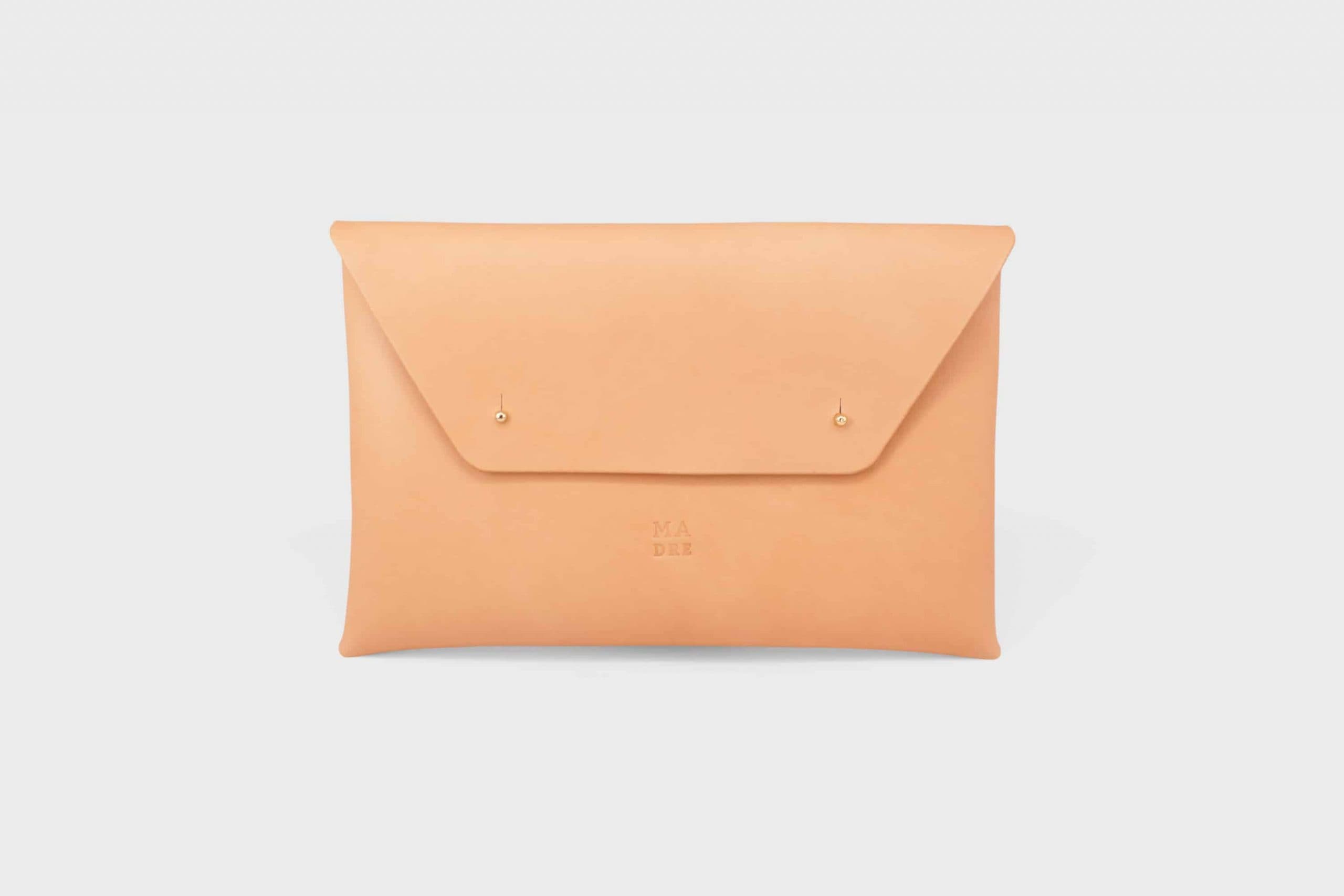 Leather envelop clutch